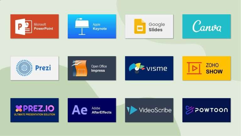 Tools used by professional presentation designers